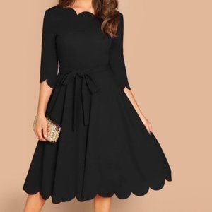 Shein Scallop Party Dress